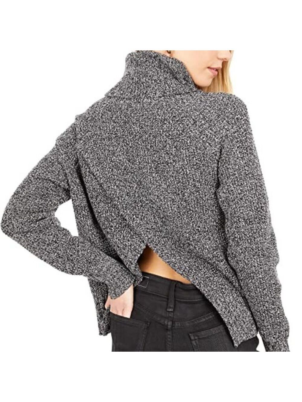 Madewell BNWOT womens "Eastbrook" marbled turtleneck sweater Small cross back